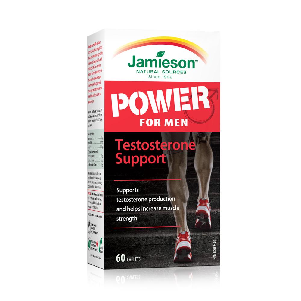 Jamieson Power for Men - Testosterone Support 60 caplets 健美生 box carton photo