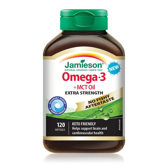 Jamieson 超强 Omeag-3 + MCT 油，120 粒软胶囊