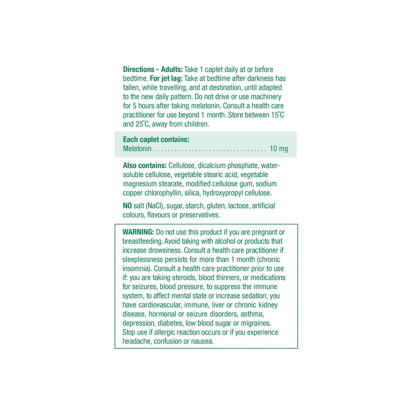 Jamieson Time Release Melatonin 10 mg 60 tablets