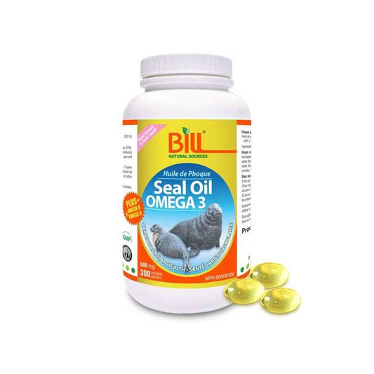 Bill Naturals Seal Oil Omega-3 500mg 300 softgels