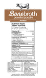 Prairie Naturals Grass Fed Bone Broth Powder, Beef, 300g