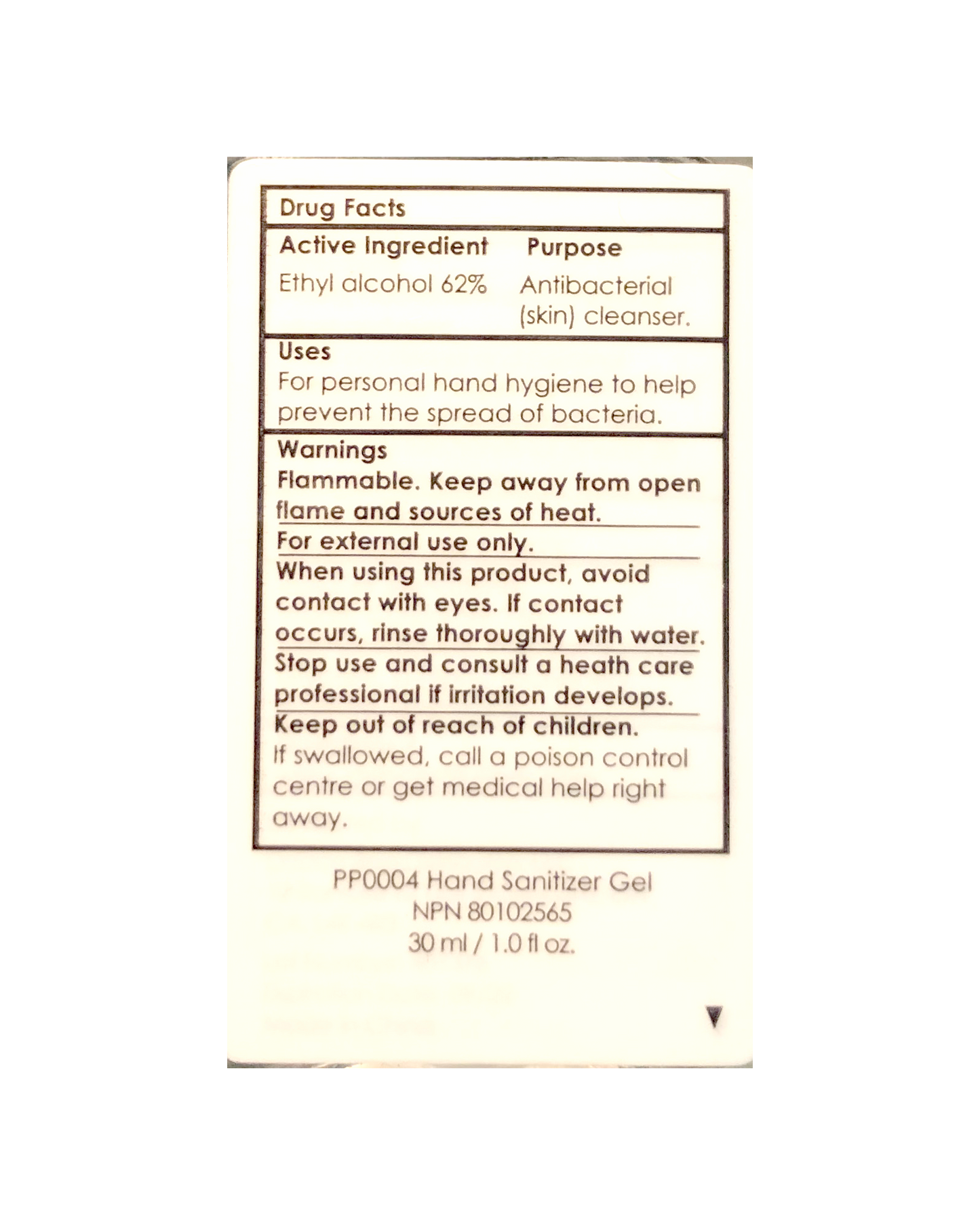 [加元25或以上]便攜式免洗洗手液 30毫升/ 1盎司，