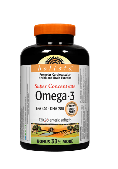 Holista 超浓缩鱼油 Omega-3 （EPA 420/DHA 280），120 粒软胶囊