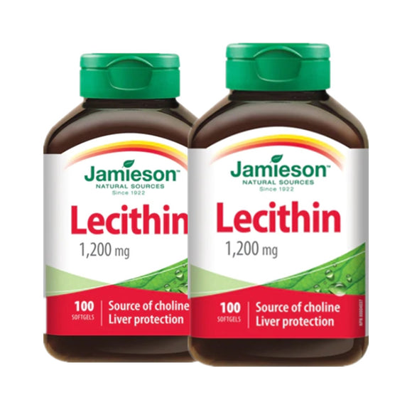 2 x Jamieson Lecithin 1200 mg, 100 Softgels Bundle