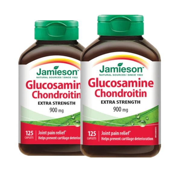 【優惠組合】2瓶 x Jamieson 保護關節葡萄糖胺軟骨素 900毫克，125粒