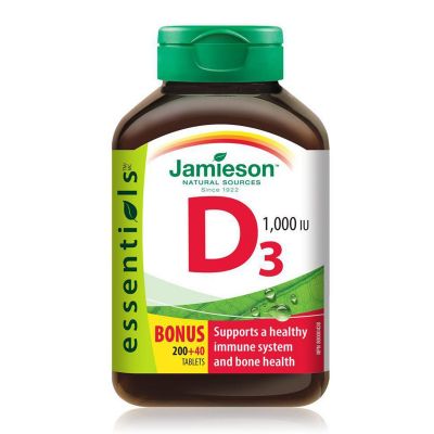 Jamieson Essentials Vitamin D 1000 IU, 240 tabs