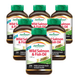 6 x Jamieson NFA Wild Salmon & Fish Oil 1000mg 210 softgels Bundle