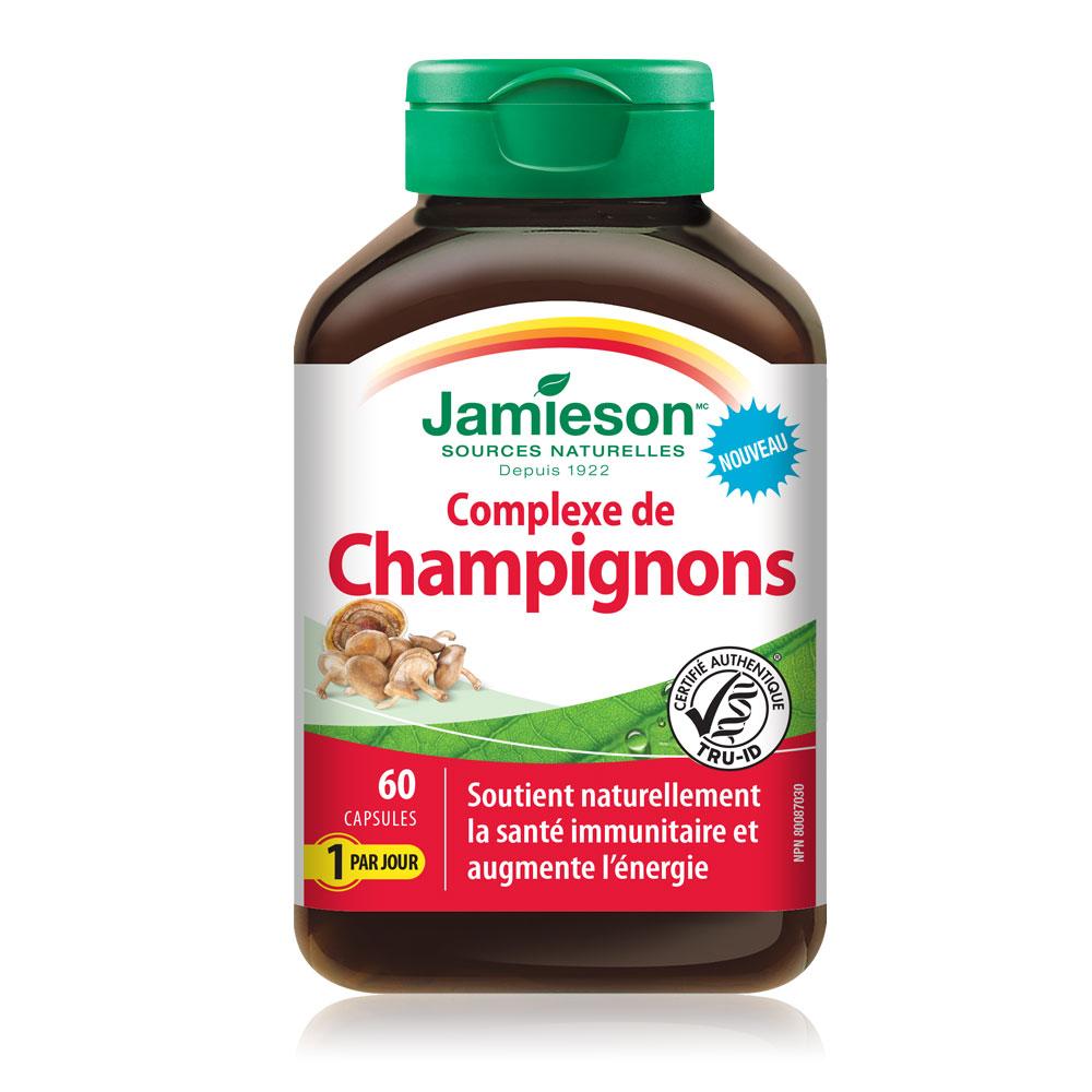 Jamieson Mushroom Complex 60 capsules champignons 健美生