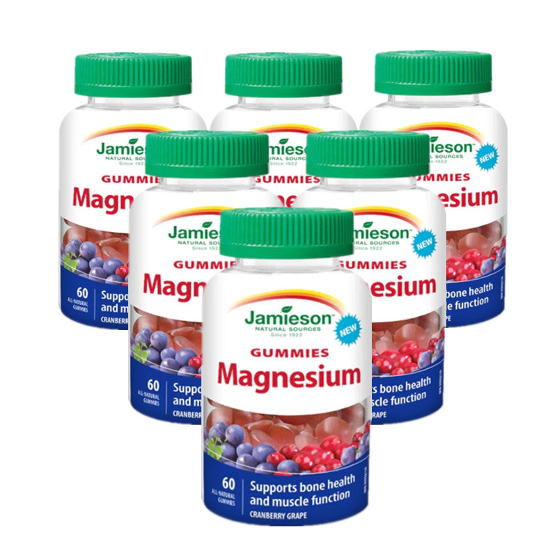 6 x Jamieson Magnesium Gummies 60's Bundle