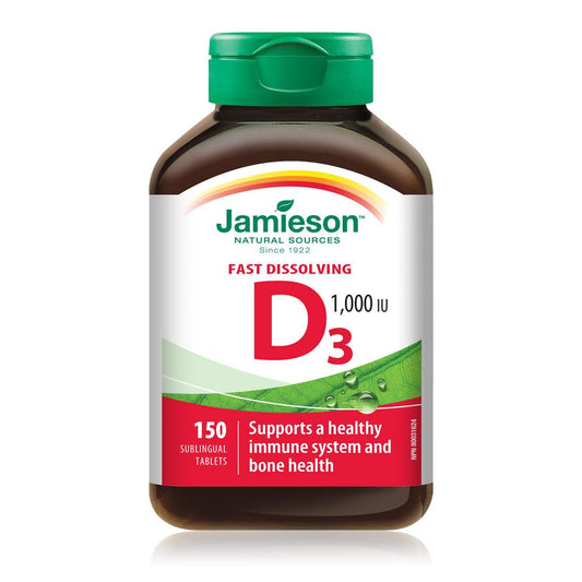 Jamieson Vitamin D3 Fast Dissolving 150 sublingual tablets