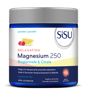 SISU 鎂250減壓放松補充劑，蜂蜜柚子味，133克