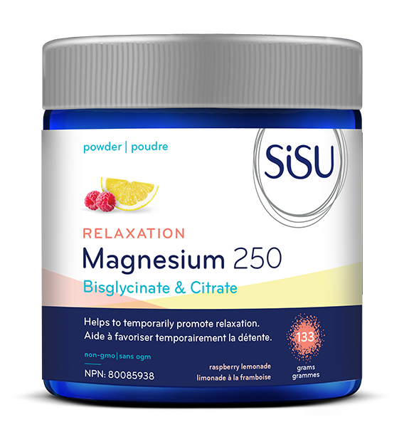SISU 鎂250減壓放松補充劑，蜂蜜柚子味，133克