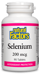 Natural Factors Selenium 200mcg, 90 tablets