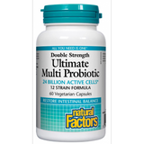 Natural Factors Double Strength Ultimate Multi Probiotic, 60 caps