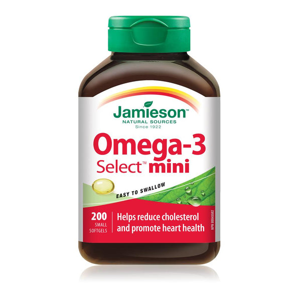 Jamieson Omega-3魚油，200軟迷你膠囊