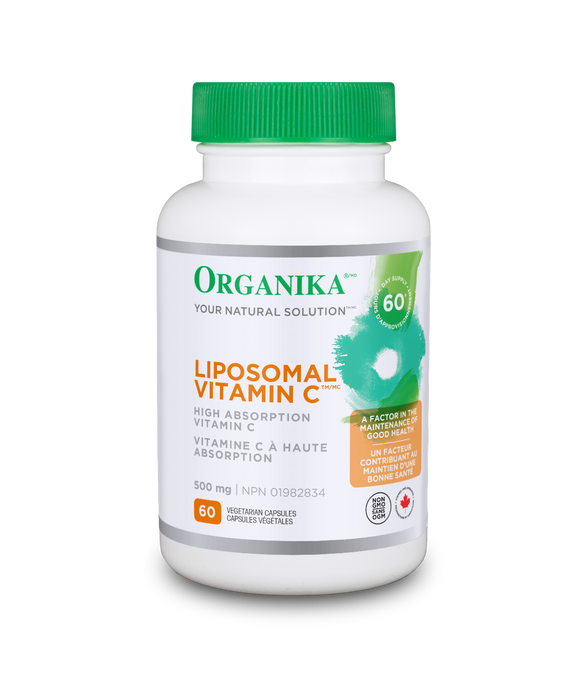Organika  Liposomal Vitamin C 500mg, 60 Vegetarian Capsules