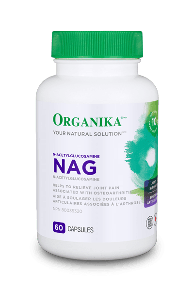 Organika 缓解关节疼痛 NAG（N-乙酰氨基葡萄糖）500 毫克，60 粒胶囊