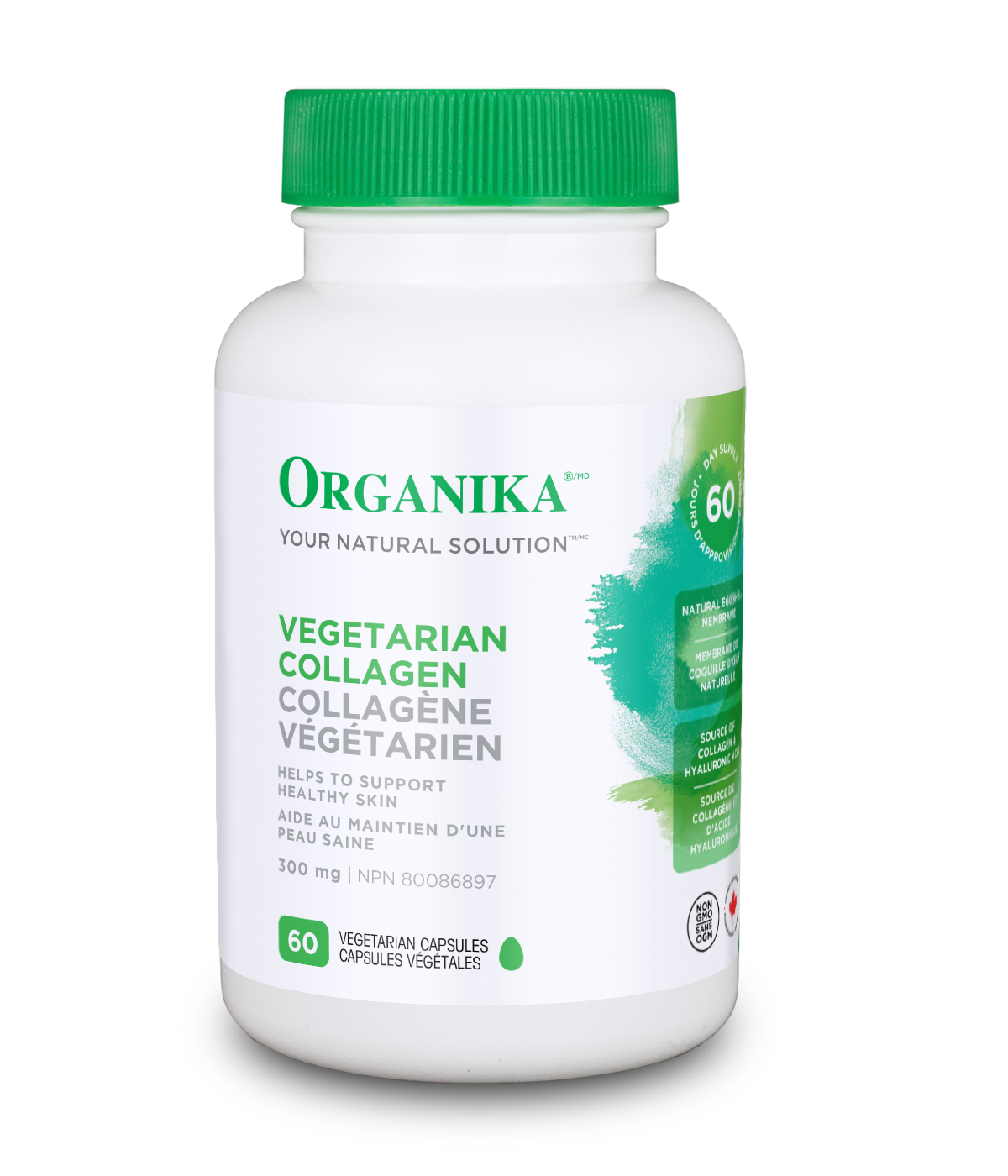 Organika Vegetarian Collagen 300mg 60 Vegetarian capsules 