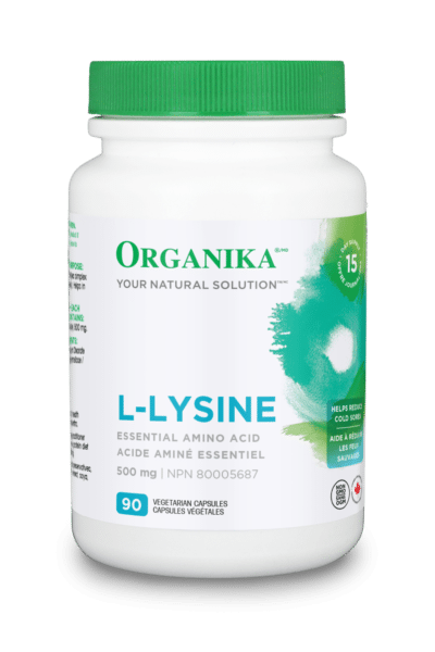 Organika L-赖氨酸 500 毫克，90 粒素食胶囊