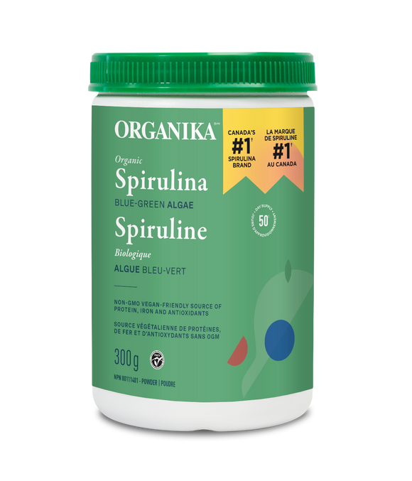 Organika Certified Organic Spirulina Powder, 300 g