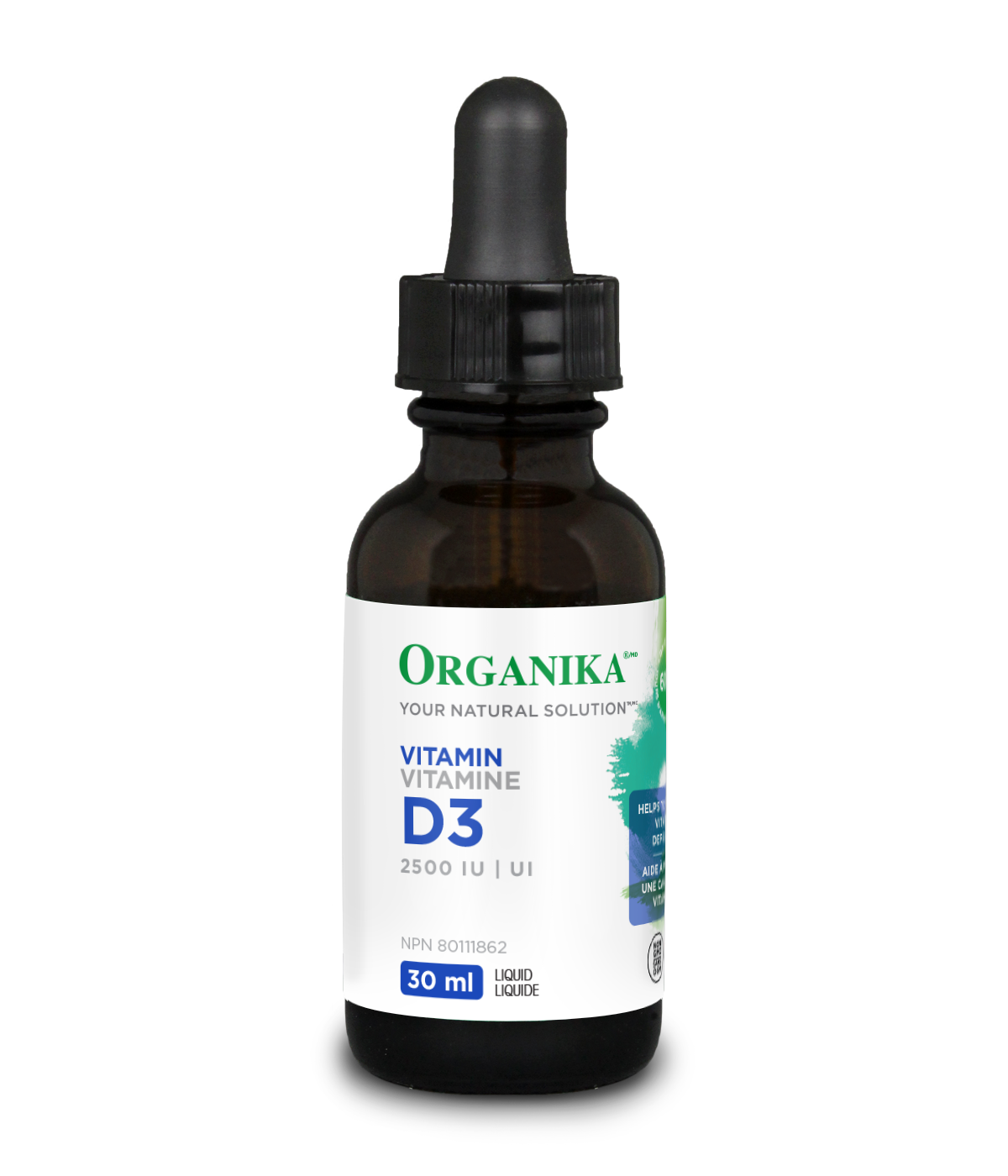 Organika Vitamin D3 Liquid 2500IU 30ml bottle
