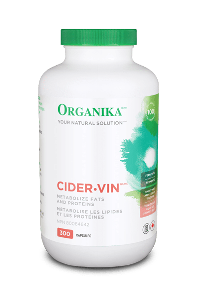 Organika Cider Vin, 300 capsules Canada Label