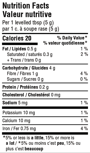 Organika Plant Based Collagen Booster, 150g Nutrition Facts
