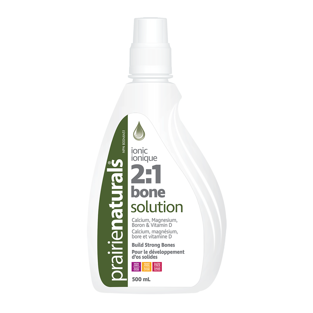 Prairie Naturals Liquid Ionic Bone 2:1 Solution, 500 ml