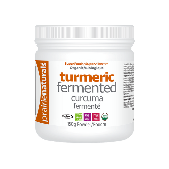 Prairie Naturals Fermented Organic Turmeric Powder, 150g