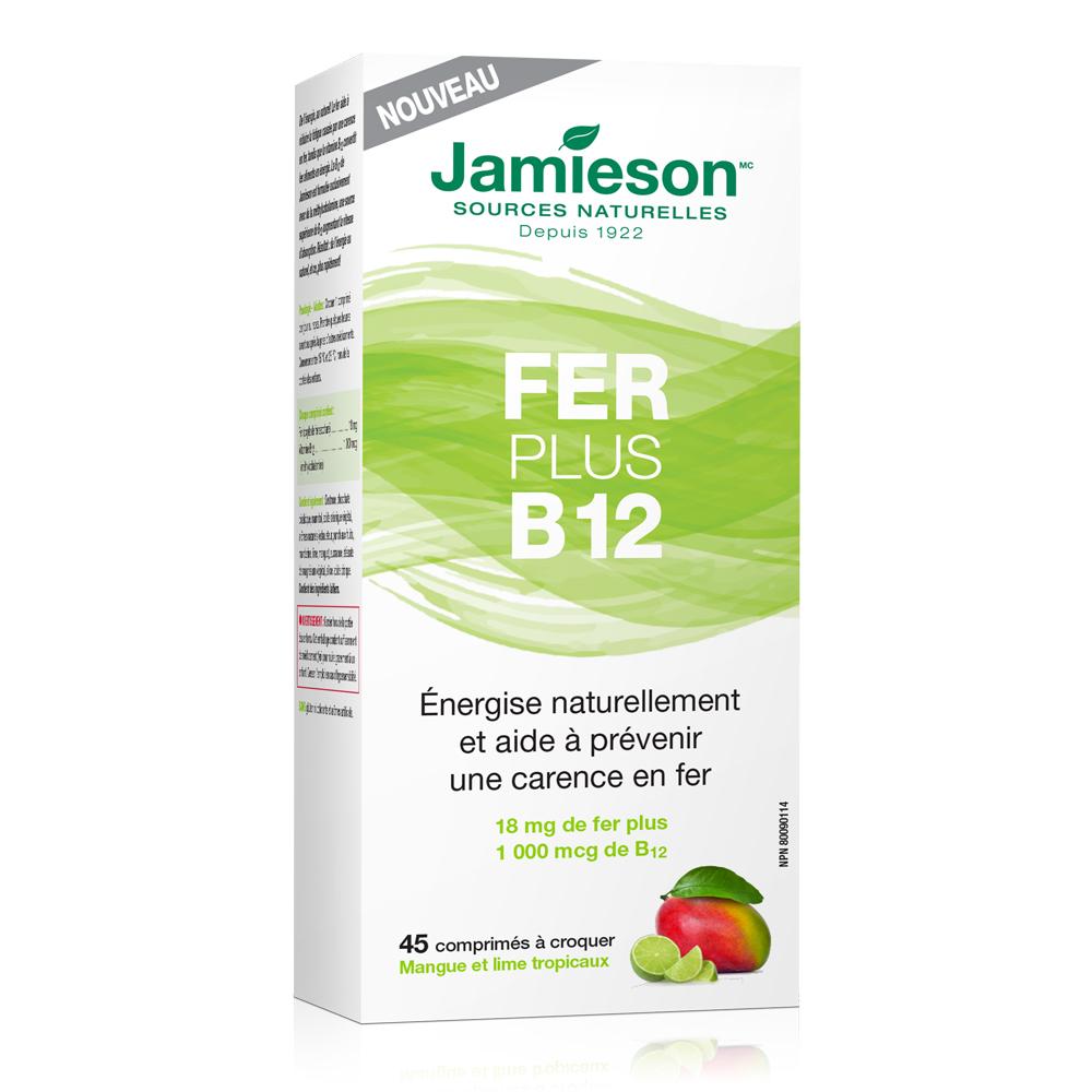 健美生 Jamieson Fer + Vitamin B12 Chewable 45's Boite