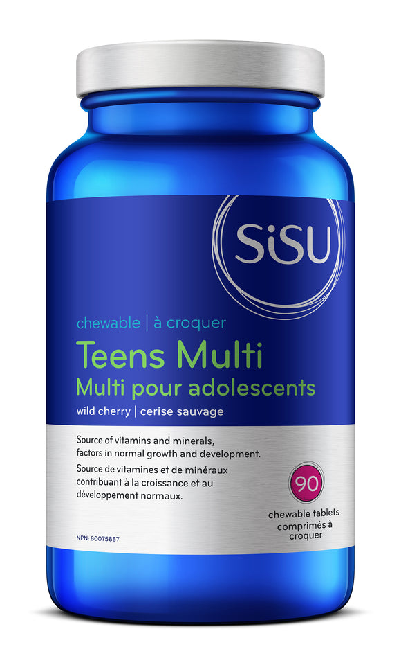 SISU 青少年多种维生素和矿物质补充剂，90个咀嚼片