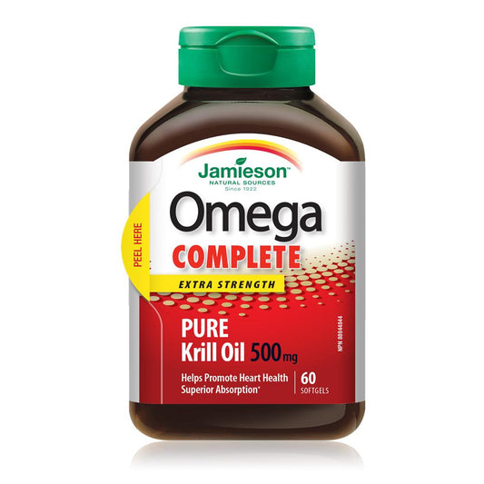 健美生 Jamieson Omega Complete™ Extra Strength Super Krill 500 mg, 60 softgels 
