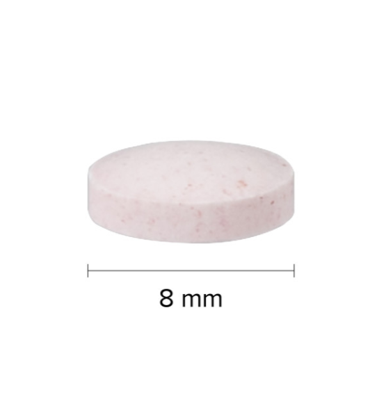 Webber Naturals Vitamin B12 1000 mcg Methylcobalamin 150 tablets (Value Size) tablet size photo 8 mm in length