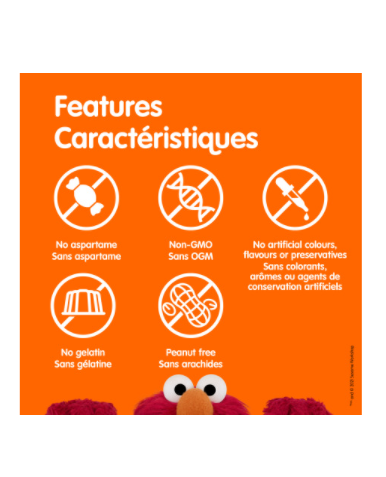 Sesame Street Multivitamin & Mineral- Orange, Raspberry and Lemon, 180 gummies