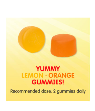 Sesame Street Omega-3 with DHA Lemon 120 gummies lemon orange 2 daily