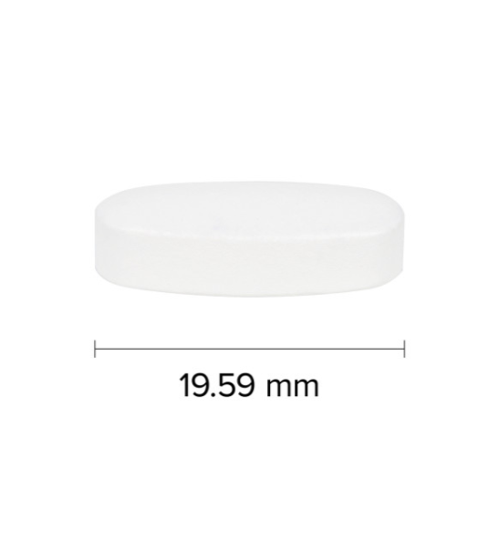 Webber Naturals Magnesium 500mg Enhanced absorption tablet size 19.59mm length