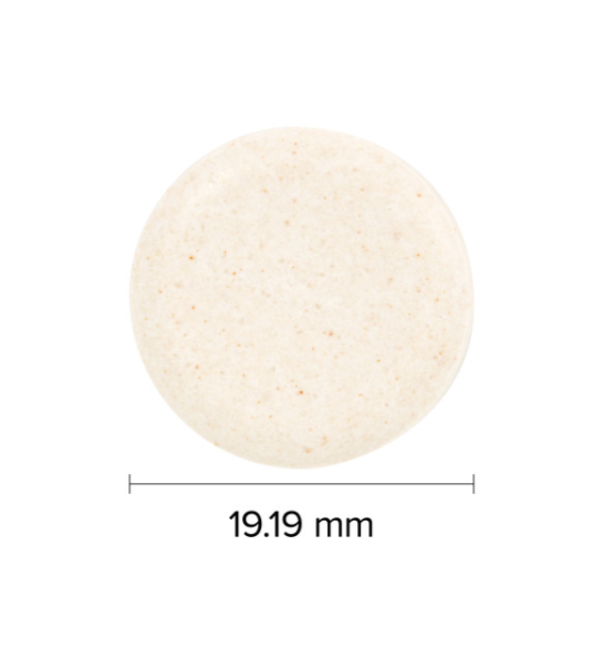 Webber Naturals Super Sleep Melatonin Plus L-Theanine and 5-HTP 40 Chewable Tablet size 19.19 mm diameter