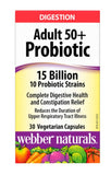 Webber Naturals Adult 50+ Probiotic 15 Billion, 30 vegetarian capsules