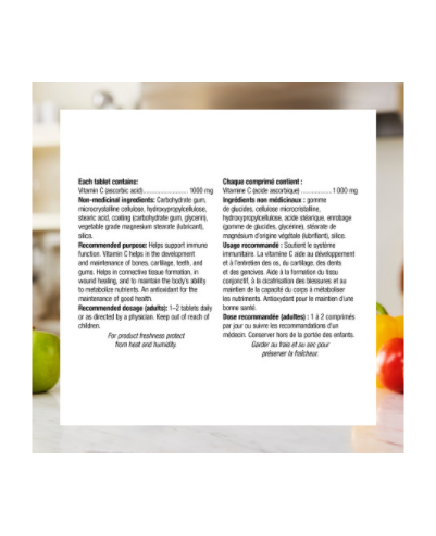 Webber Naturals维生素C定时释放1000 毫克， 150片剂