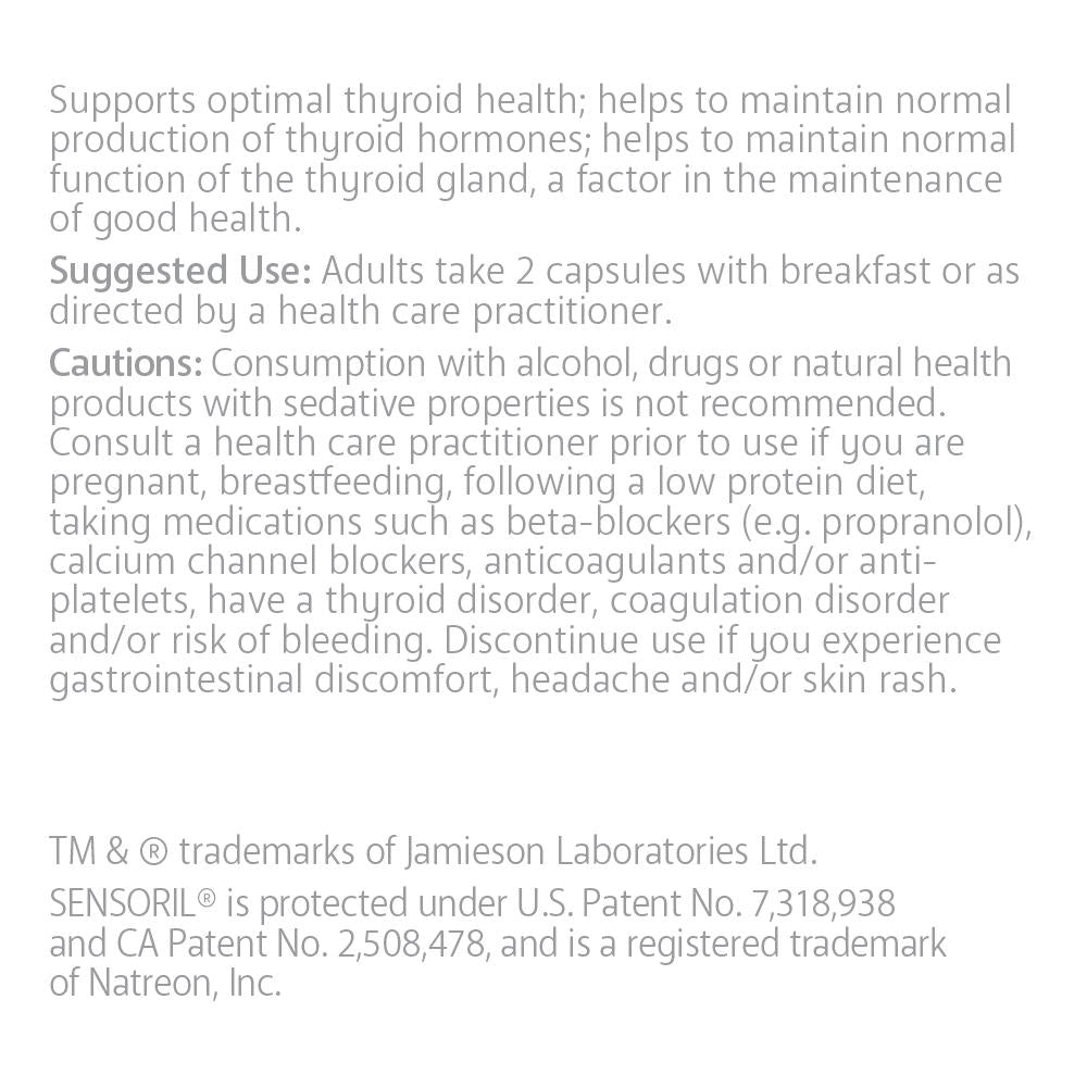 Lorna Vanderhaeghe THYROsmart 維護甲狀腺健康, 60粒素食膠囊
