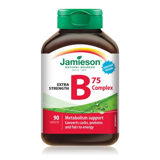 Jamieson 強效維生素B群 75毫克，90粒
