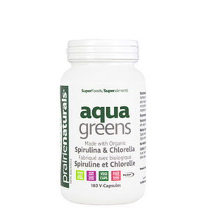 Prairie Naturals Organic Aqua Greens Spirulina & Chlorella, 500 mg, 180 vcaps