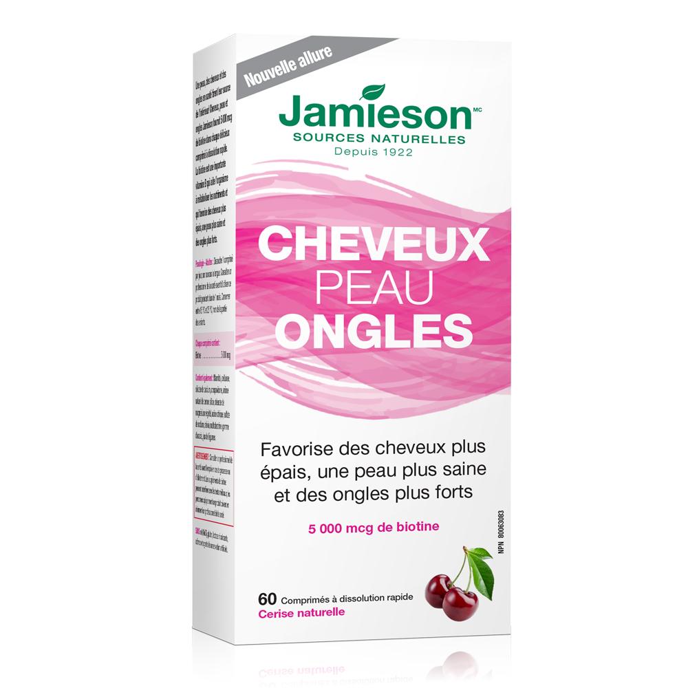 Jamieson Cheveux Peau Ongles, Cerise 60 tablets