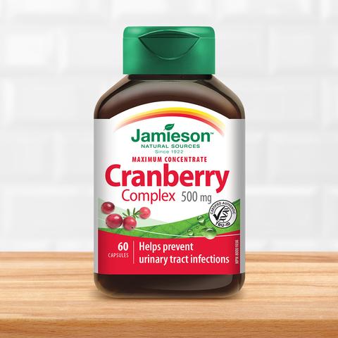 Jamieson Cranberry Concentrate 500mg, 60 caps