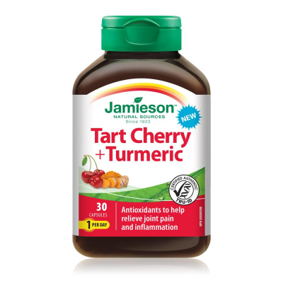 Jamieson Tart Cherry + Turmeric 30 capsules 健美生
