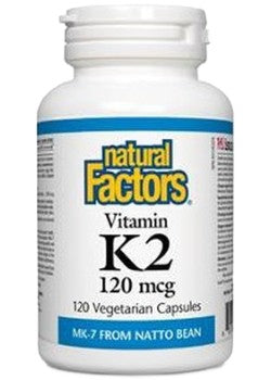 Natural Factors 维生素 K2 120 微克，120 粒素食胶囊