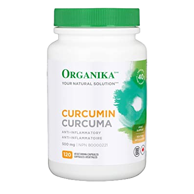 优格康 Organika Curcumin, 500mg, 120 capsules Canadian label