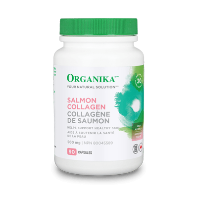 Organika High Potency Salmon Collagen, 500mg, 90 capsules