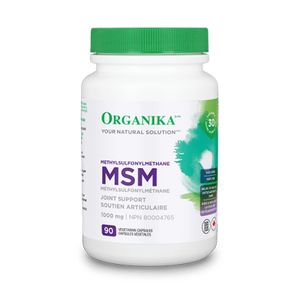 Organika MSM (Methyl-Sulfonyl-Methane), 1000 mg, 90 capsules