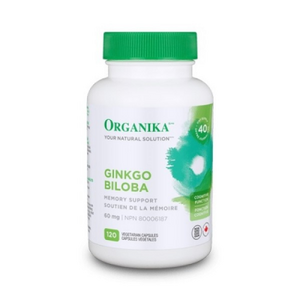 Organika Ginkgo Biloba Extract, 60 mg, 120 vcapsules